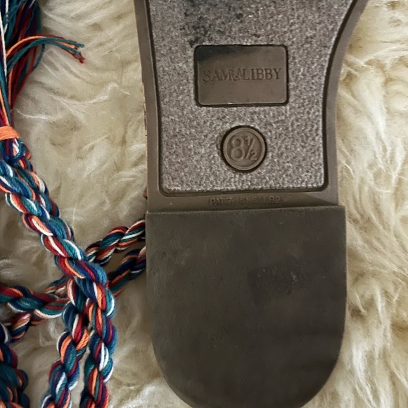 Sam & Libby Boho Braided Wrap Fringe Gladiator Sandals - Picture 6 of 8